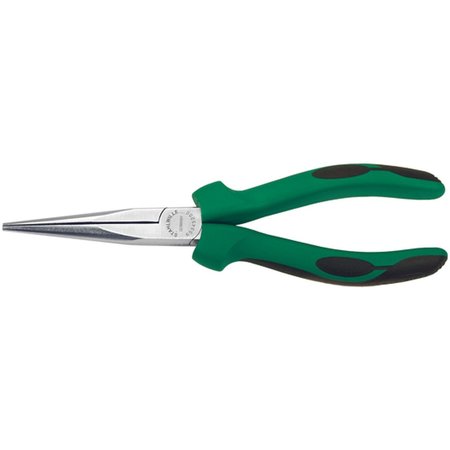 STAHLWILLE TOOLS Mechanics snipe nose plier L.200mm head chrome plated handlesw/softer layers 65345200